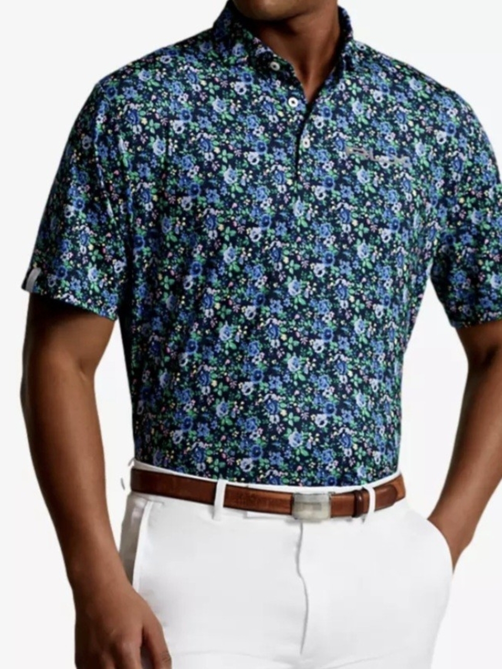 RLX Ralph LaurenClassic Fit Perform Men's Short Sleeve Golf Polo Shirt, M, NWT
